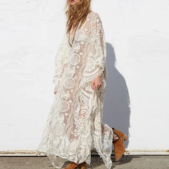 Perspective Loose White Long Dresses