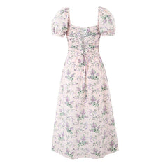 Romantic Print Midi Dresses