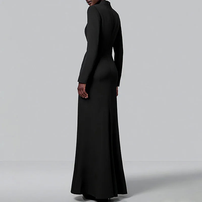 Ladies Temperament Long Sleeved Party Dresses