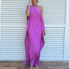 Off Shoulder Hollow Robe Dresses