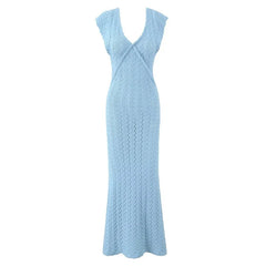 Sexy French Retro Hook Flower Vacation Long Dresses