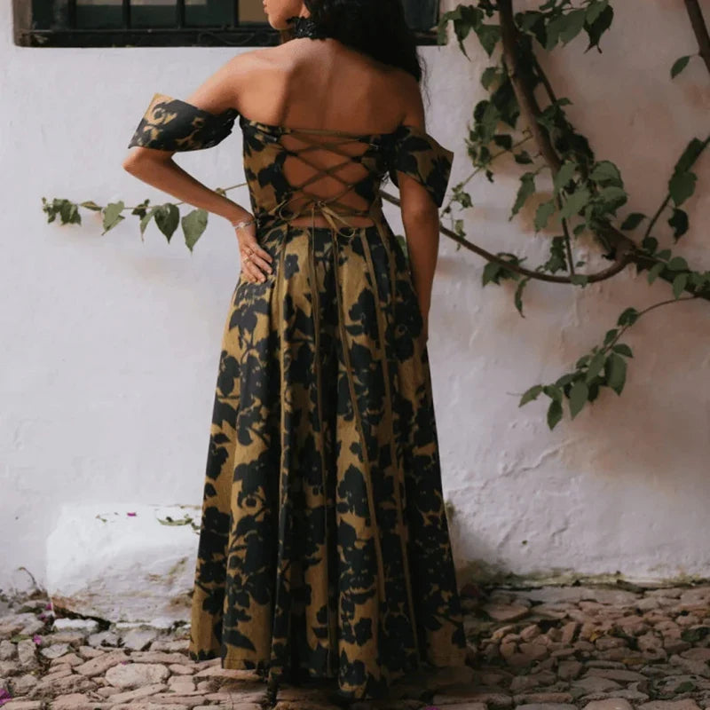 Vintage Hollow Out Sleeveless Bohemian Dresses