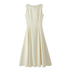 Elegant Sleeveless Big Swing Maxi Dresses