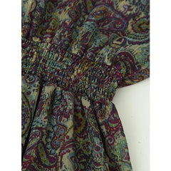 Spring Vintage Printed Mini Dresses