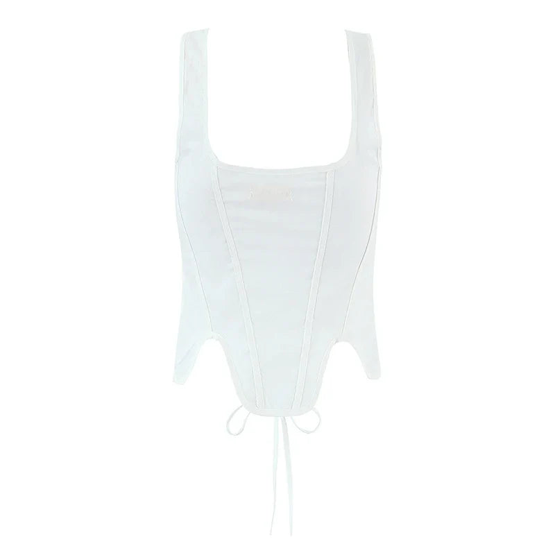 2pcs White Elegant Mini Dresses