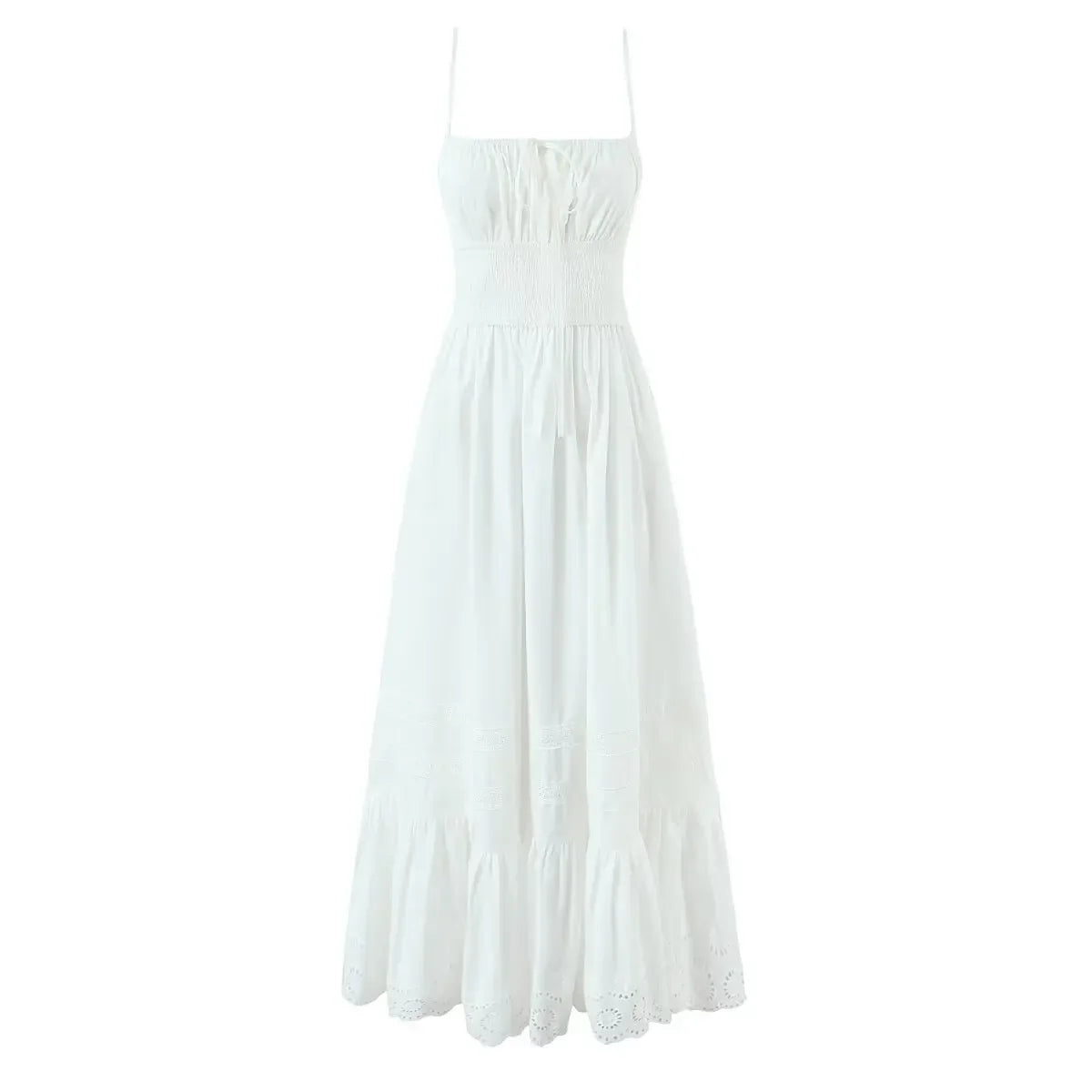 Sexy Spaghetti Straps Blue White Summer Holiday Dresses
