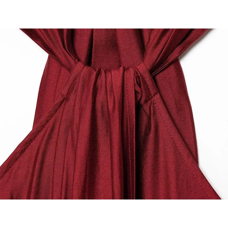 Temperament Sexy Backless Halter Long Dresses