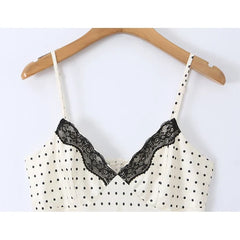 Sexy Spaghetti Straps Polka Dot Dresses