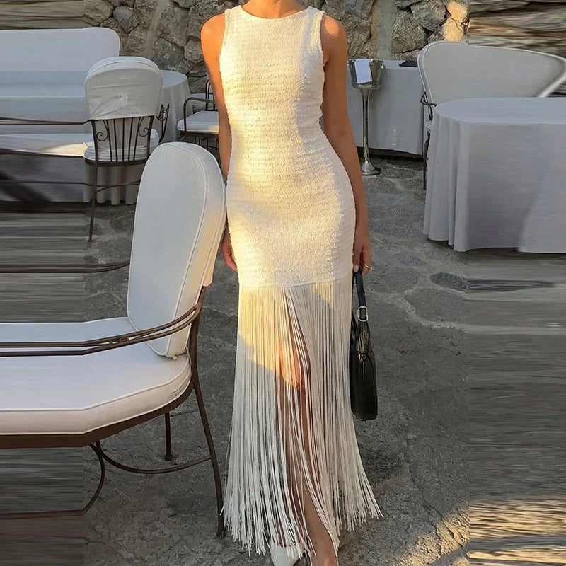 Casual High Street Backless Dresses