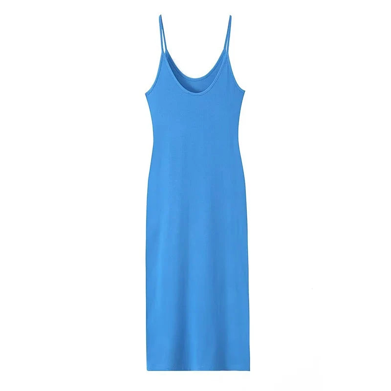 Sexy Spaghetti Strap Knit Mini Dresses