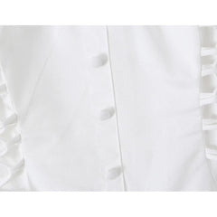 French Elegant White Mini Dresses