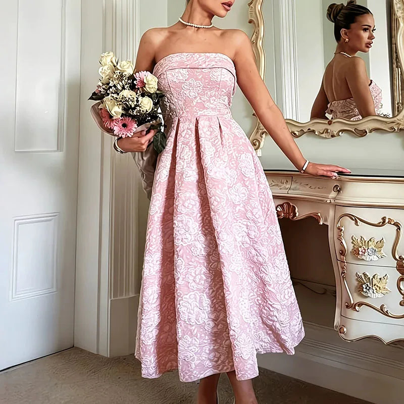 Elegant Backless Long Dresses