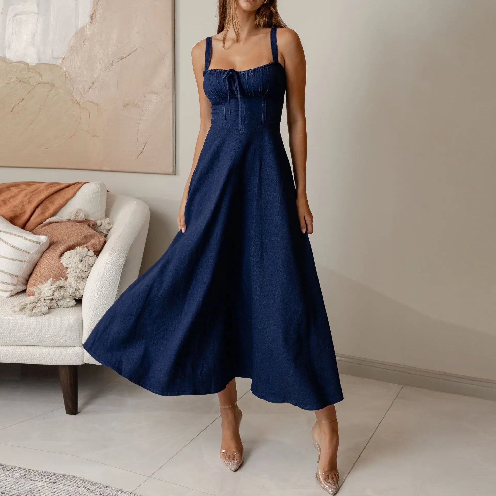 Summer Style Spaghetti Strap Dresses