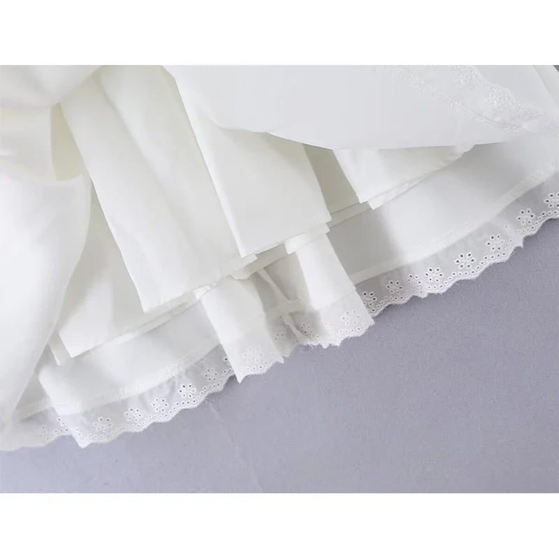 White Corset Style Mini Dresses