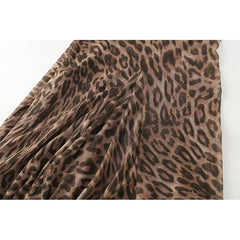 Animal Print V Neck Sling Maxi Dresses