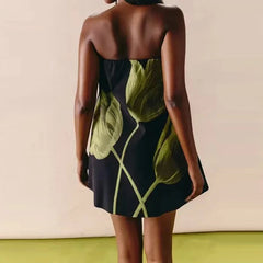 Sexy Printed Backless Summer Dresses