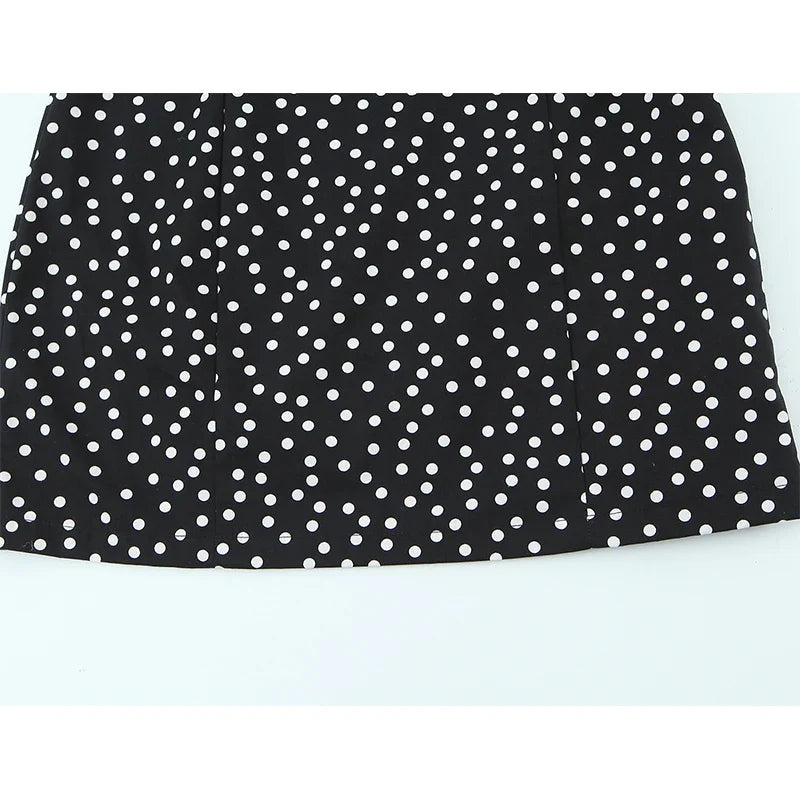 Summer Sexy Spaghetti Straps Mini Polka Dot Dress