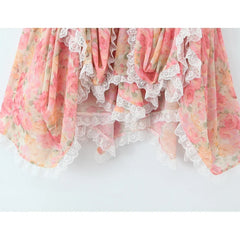 Sexy Sling Floral Print Boho Beach Dresses