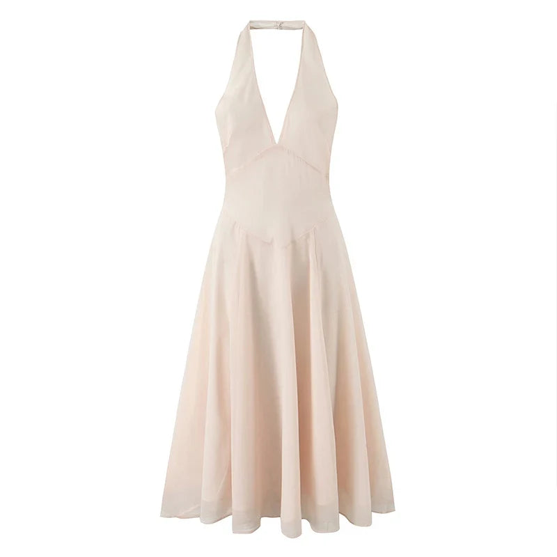 Sexy Elegant Backless Halter Dresses