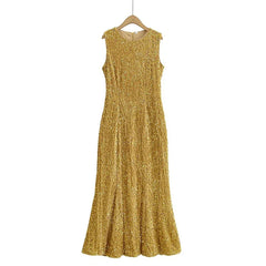 Sequin Velvet Long Dresses
