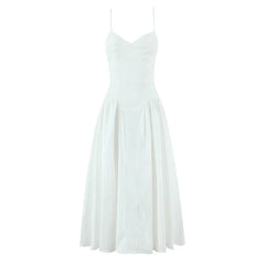 Sexy Spaghetti Straps Elegant White Dresses