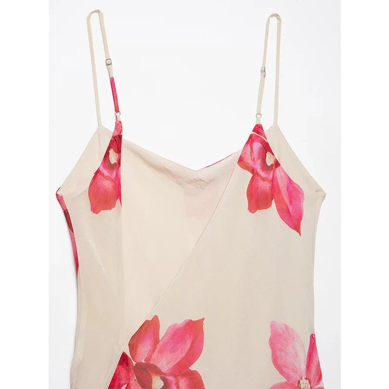 Summer Floral Print Long Dresses