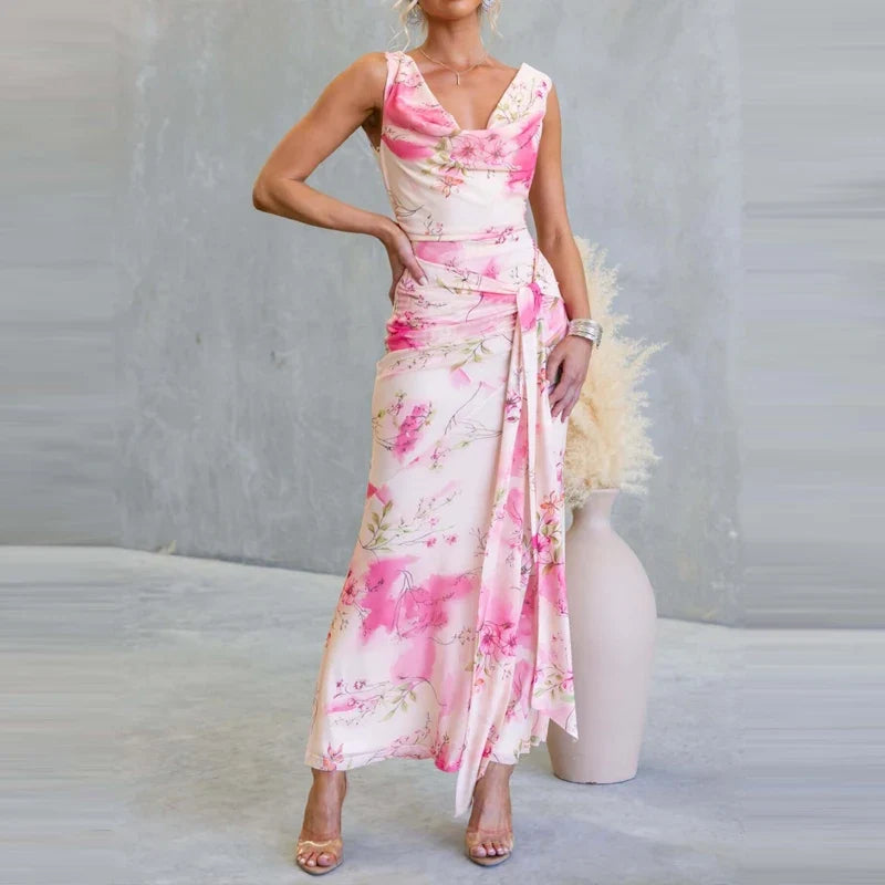 Sweet Casual Sleeveless Slim Fit Holiday Dresses