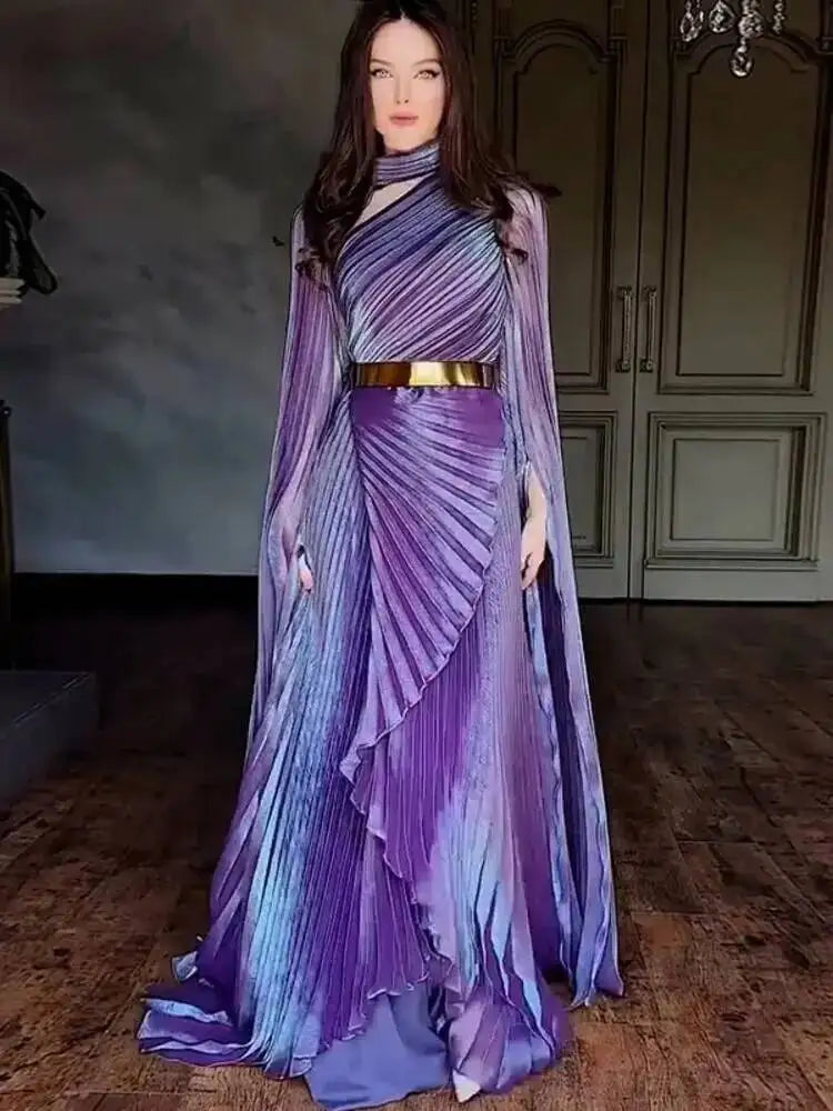 Autumn Y2k Long Shawl Split Elegant Dresses