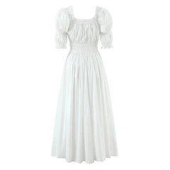 Blue White Holiday Summer Long Dresses