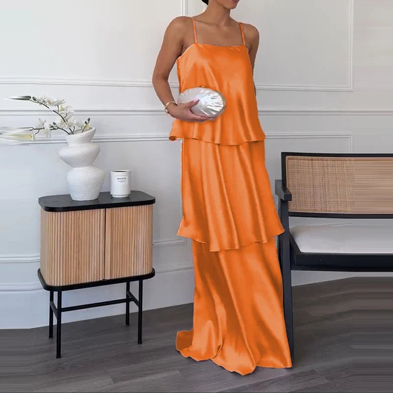 Casual Layered Pleated Holiday Dresses