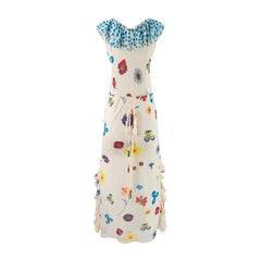 Sweet Floral Print Vacation Long Dresses