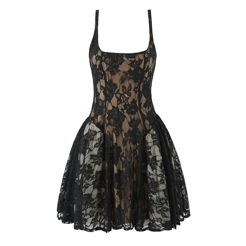 Sexy Party Sleeveless Lace Dresses