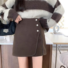 Inaya Black Asymmetrical Skirt