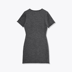 Sexy Casual Short Sleeve Round Neck Soft Knit Mini Dresses