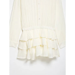 Spring Summer Long Sleeve Mini Dresses