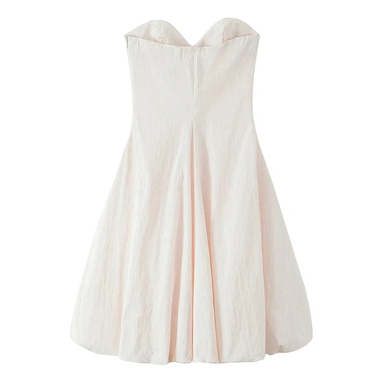 Elegant Strapless Mini Dresses