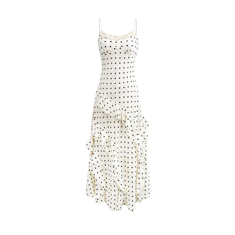 Vintage French Style Polka Dot Dresses