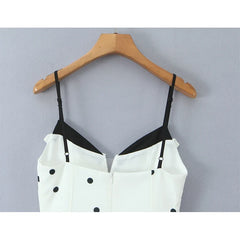French Style Sexy Sweet Sling Polka Dot Mini Dresses