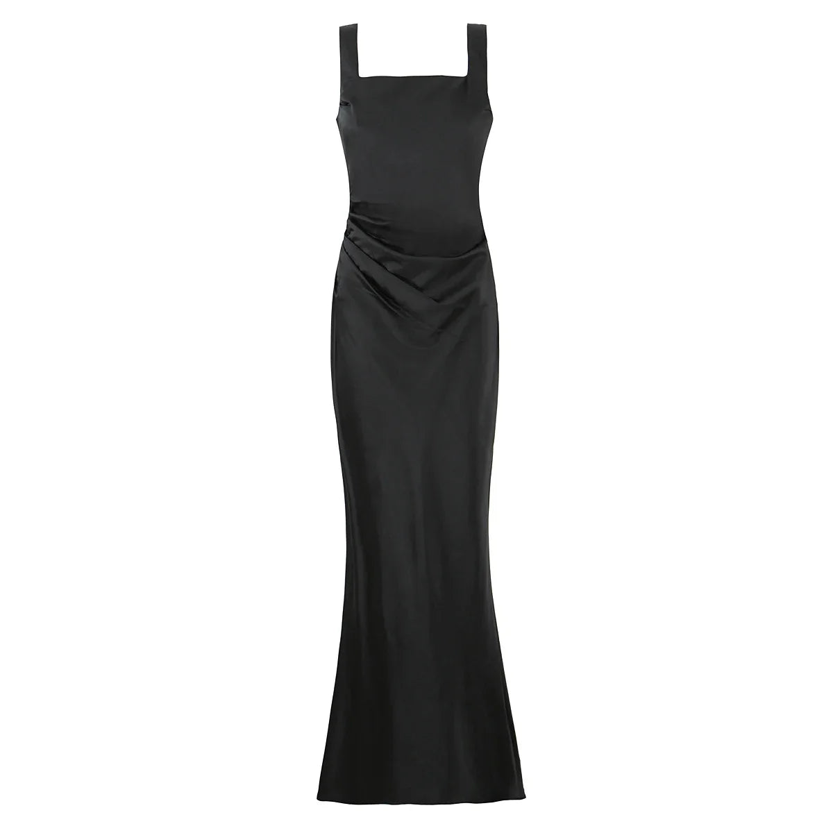 Sexy Spaghetti Straps Slim Fit Long Dresses For Lace Up Back Elegant Evening Party Dresses