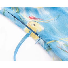 French Vacation Style Square Neck A-line Summer Dresses