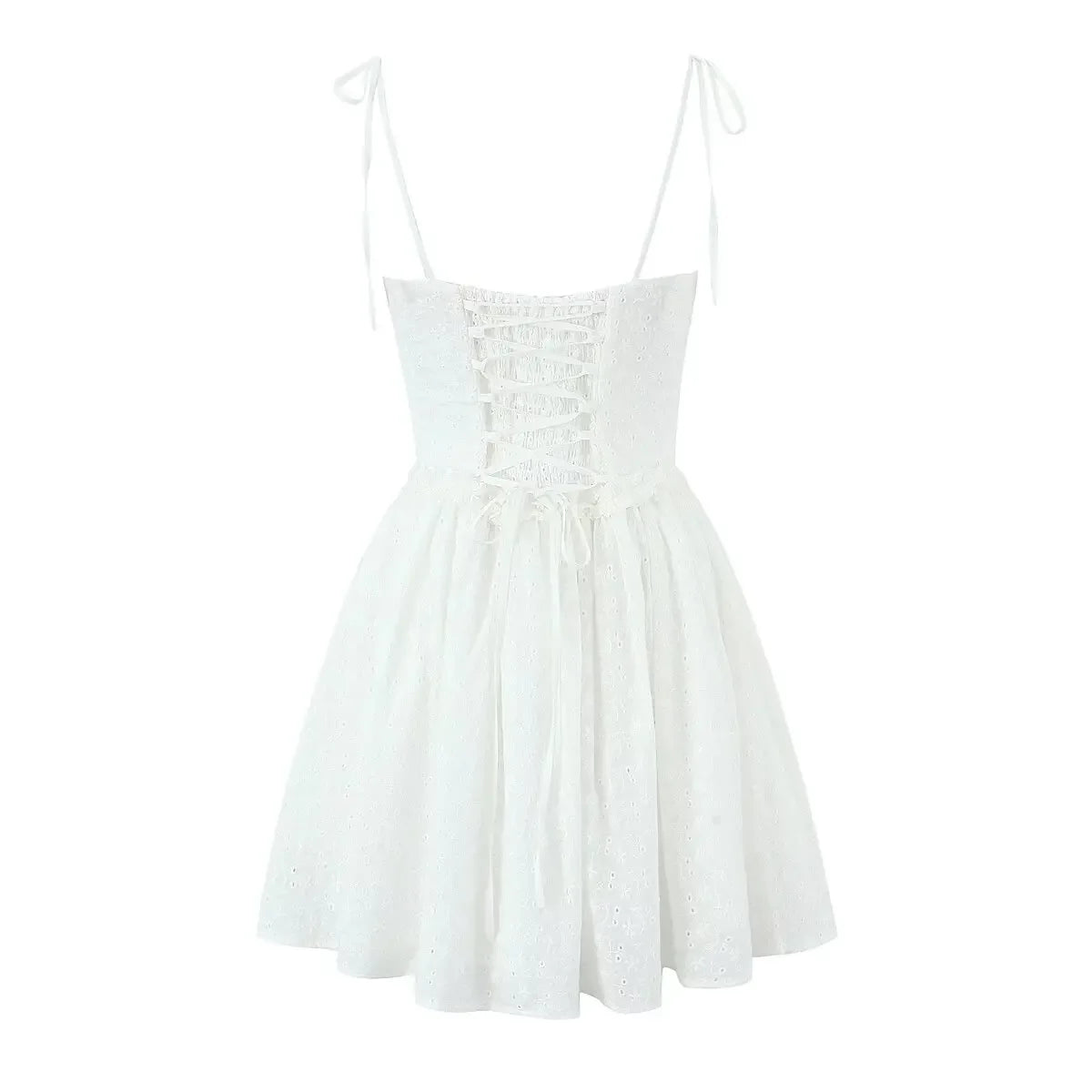 Sexy Elegant Hollow Out Embroidery Yellow Sling Mini Dresses