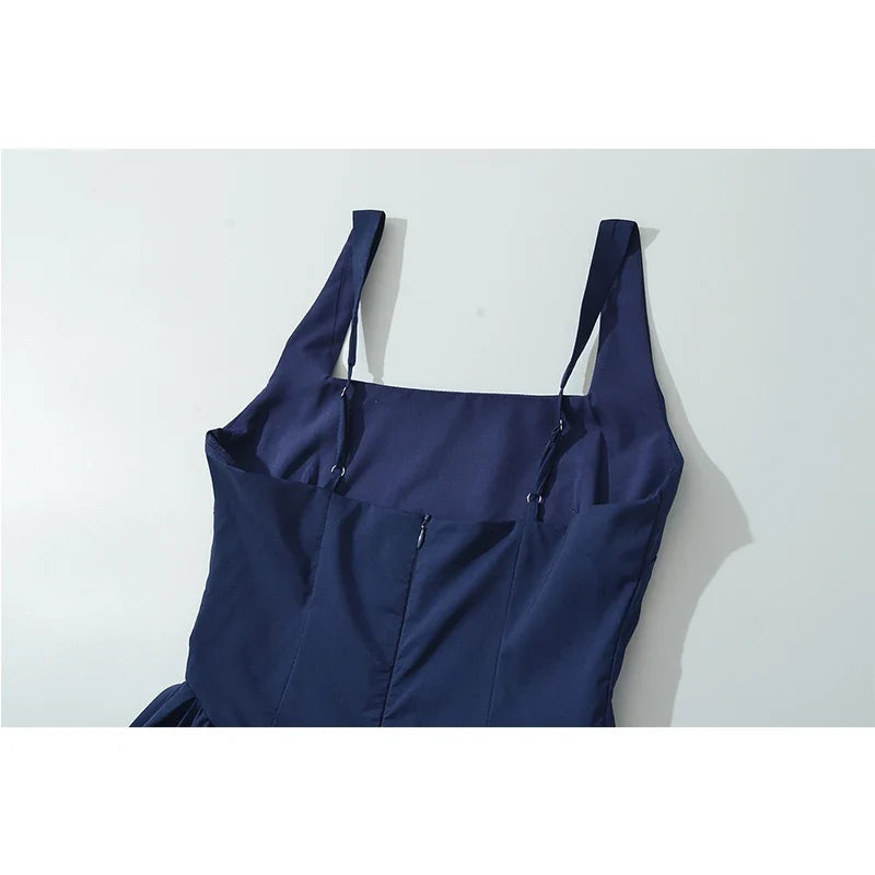 Sexy Elegant Navy Blue Tank Dresses