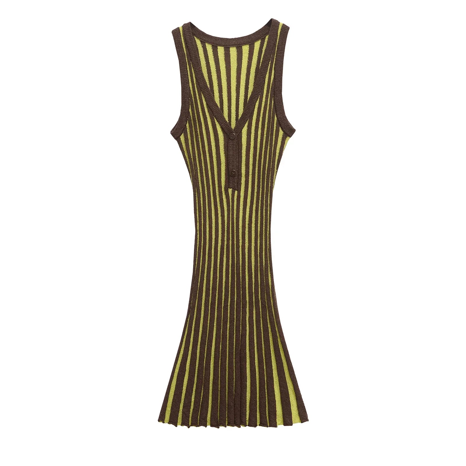 Vintage Striped Knit Dresses