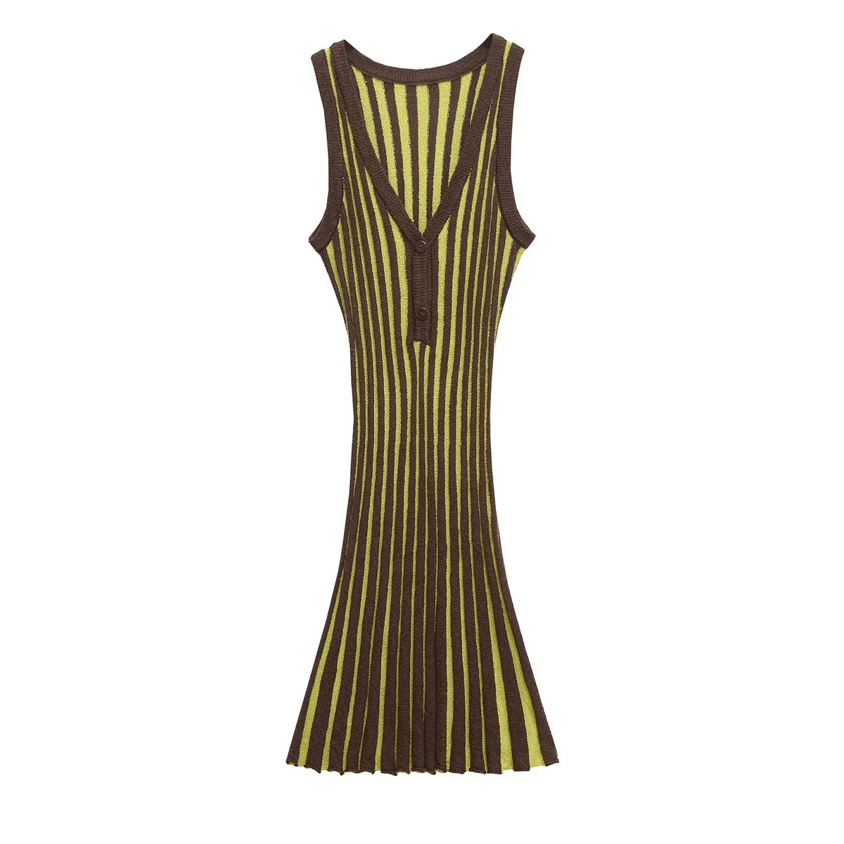 Vintage Striped Knit Dresses