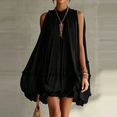 French Style Lace Off Shoulder Chiffon Short Dresses
