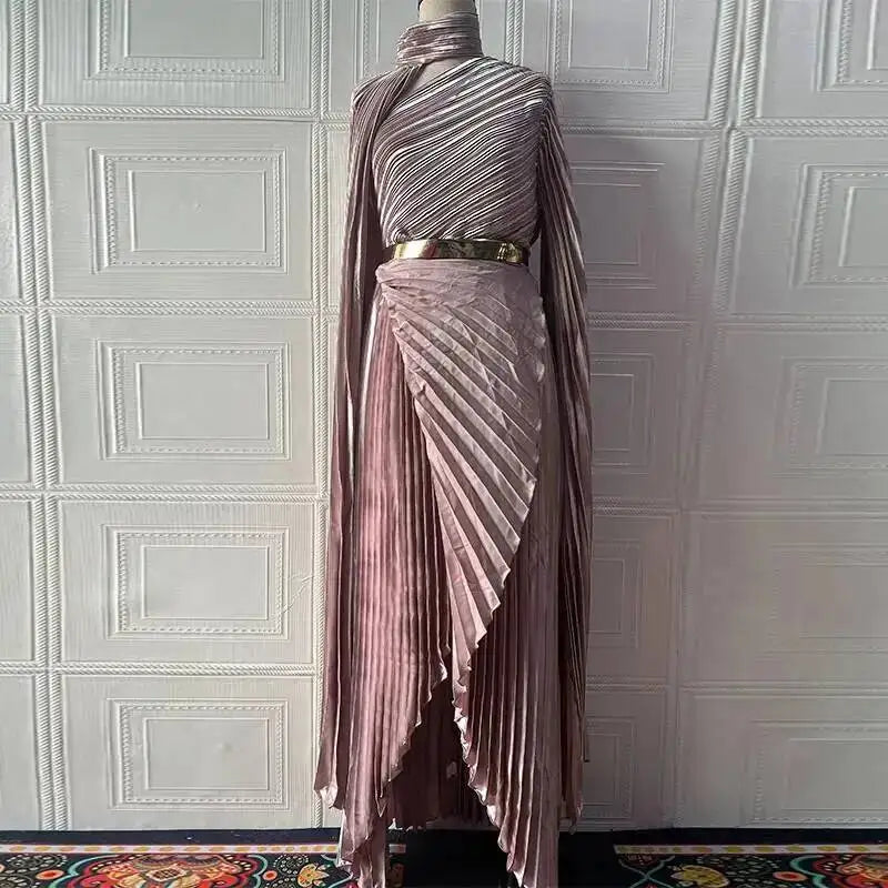 Autumn Y2k Long Shawl Split Elegant Dresses