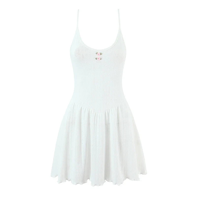 Sexy Sling Knit Mini Dresses