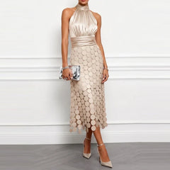 Satin Round Tassel Evening Dresses
