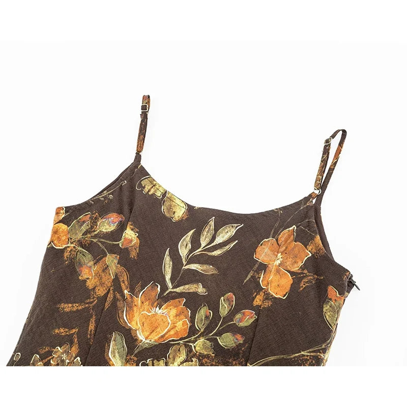 Vintage Boho Style Floral Print Dresses