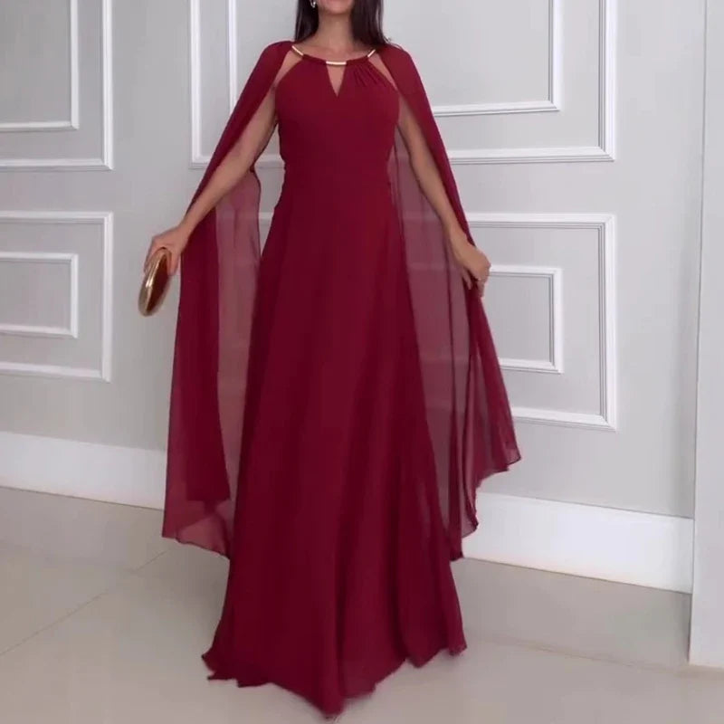Sexy Hollow O-neck Party Long Dresses